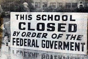 GOVERNMENT SHUTDOWN EQUALS FUNDS DOWN