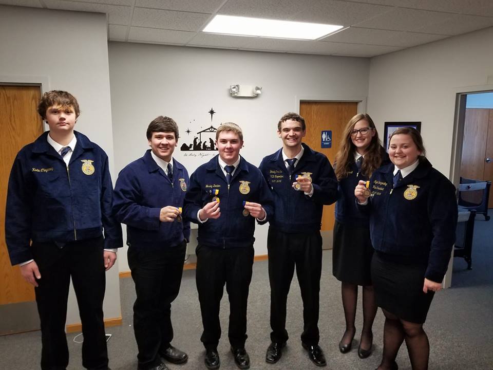FFA MEMBERS SPEAK THEIR WAY INTO THE RED BLUE AND GOLD.