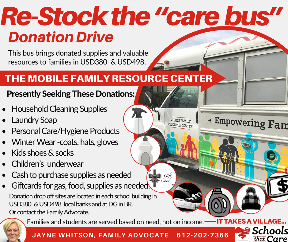 Re-Stock the "care bus"